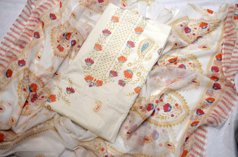 Cotton Block Printed Unstitched Suits