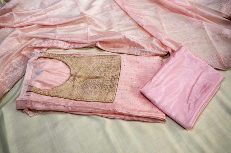 Chanderi Silk Suit With Duaptta for Women