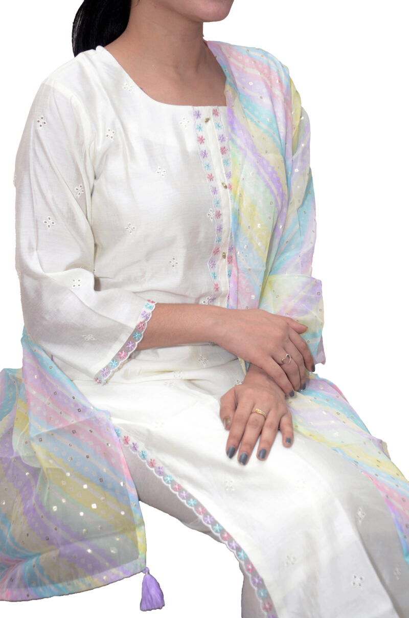 Pure Muslin Straight Kurta Set 