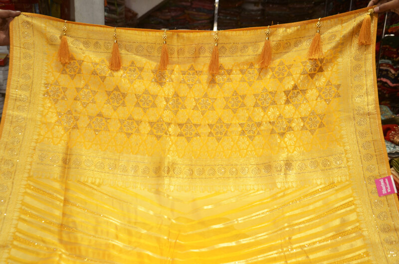 Organza silk saree