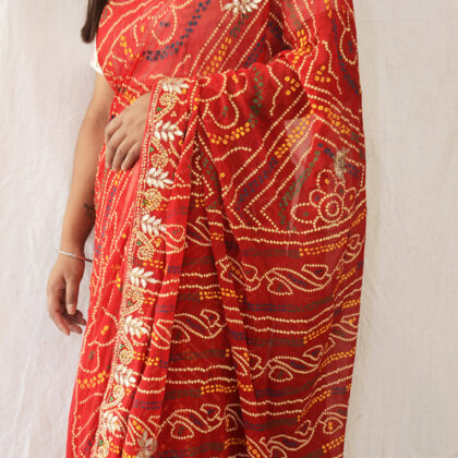 Malai Jorget saree