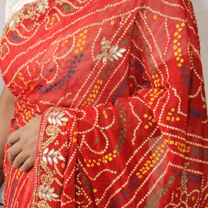 Malai Jorget saree